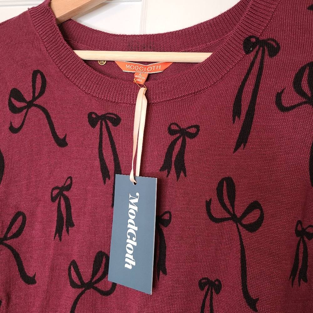 Modcloth Knit the Mark Sweater Dress NEW - Picture 7 of 8